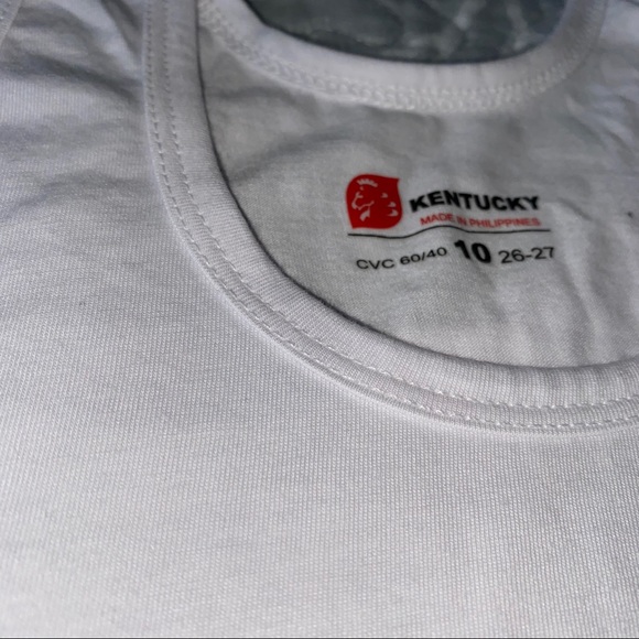 Solid White undershirt tank top Toddler size - Picture 4 of 6